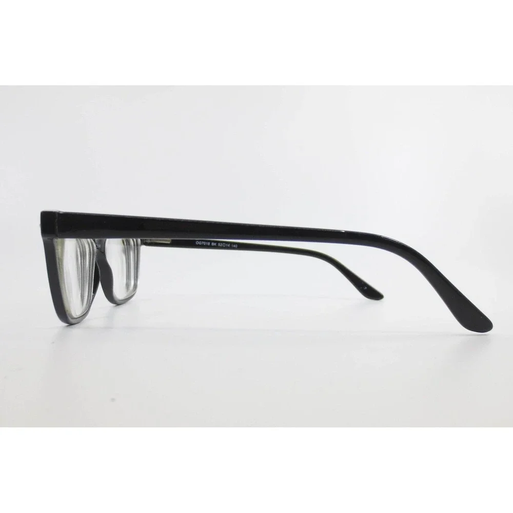 Otis + Grey OG7018 BK Black Square Eyeglass Frames 52-14-140 Full Rim Glasses